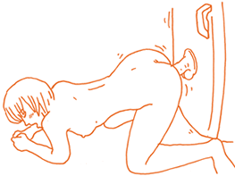 ディルド体験イラスト